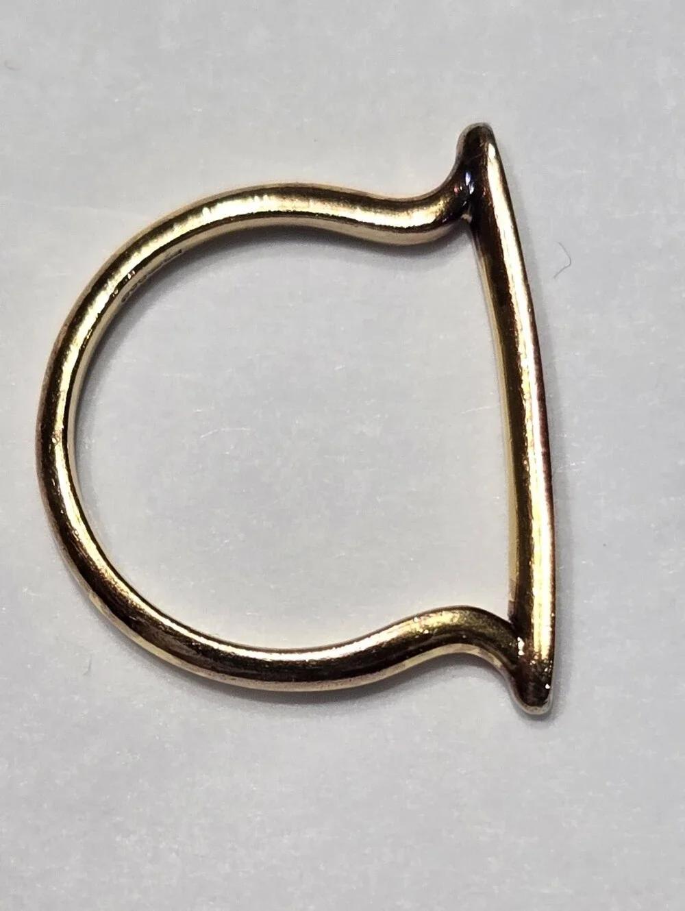 Monica Vinader Skinny Stacking Ring - 18k Gold Vermeil & Diamond - Size 7.5